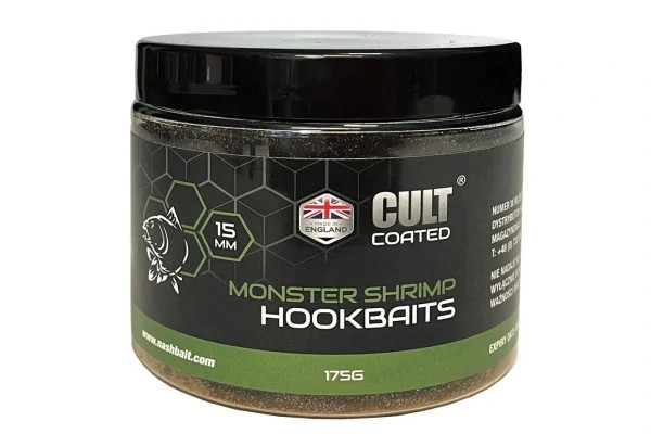 Nash Monster Shrimp Cult Coated Hookbaits 15mm - Hooked Tackle