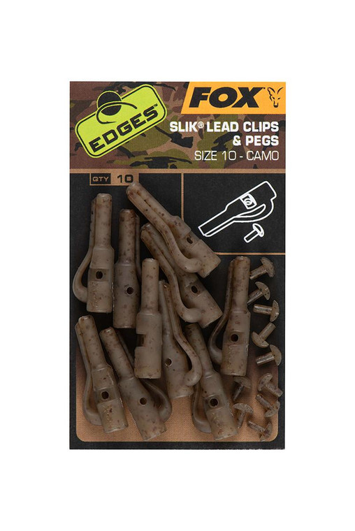 Fox International Fox Edges Camo Size 10 Slik Lead Clip & Pegs 