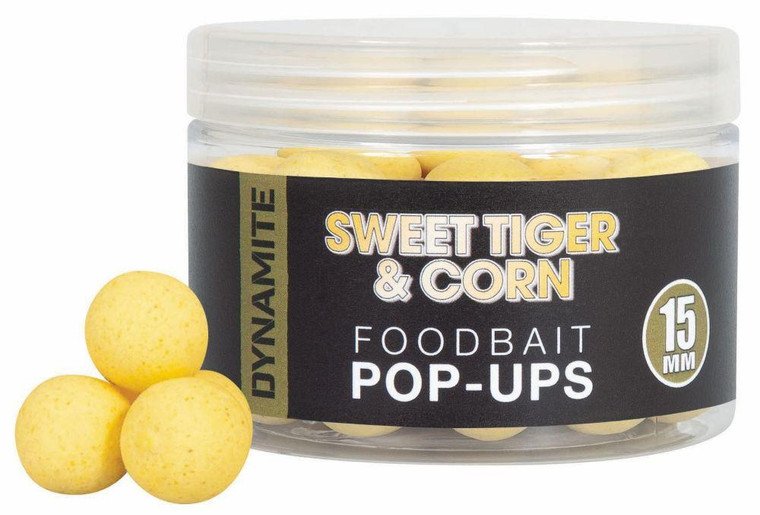 Dynamite Baits Dynamite Sweet Tiger & Corn Food Bait Pop-ups 15mm 