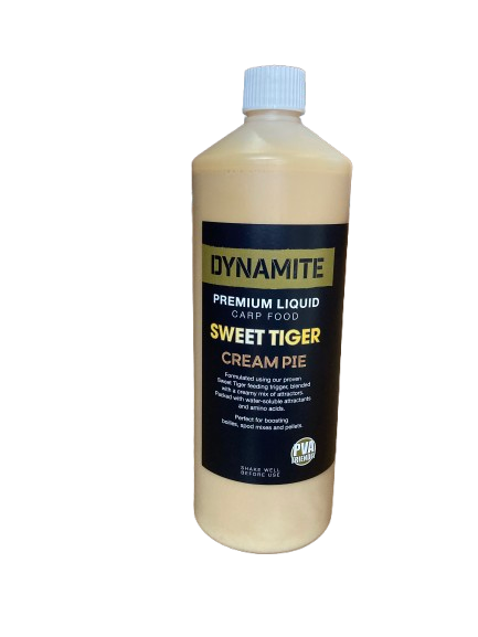 Dynamite Premium Sweet Tiger Cream Pie Liquid Carp Food DY1146 Hooked Tackle