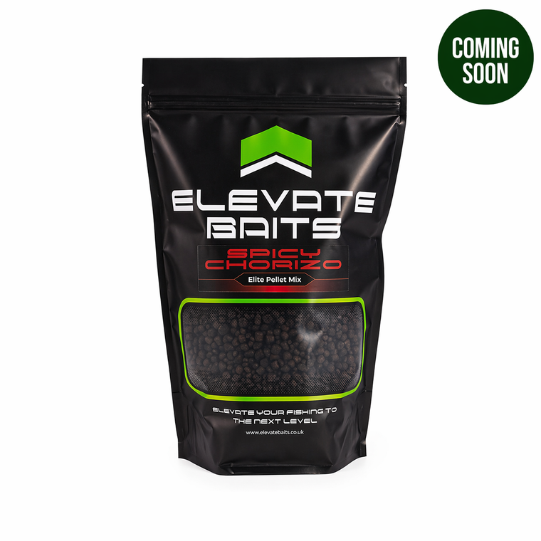 Elevate Baits Spicy Chorizo Elite Pellet Mix 1kg - Hooked Tackle