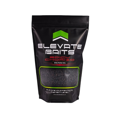 Elevate Baits Spicy Chorizo Elite Pellet Mix 5kg - Hooked Tackle