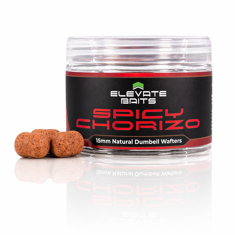  Elevate Baits Spicy Chorizo Natural Dumbell Wafters 