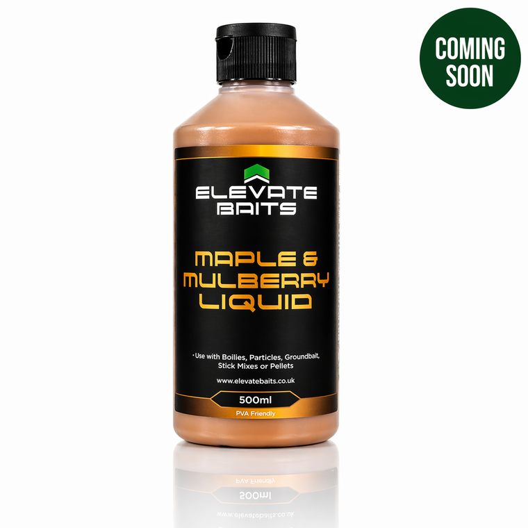 Elevate Baits Maple & Mulberry Liquid 500ml - Hooked Tackle