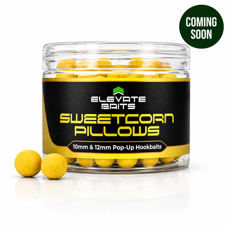 Elevate Baits Sweetcorn Pillows 10mm & 12mm Pop Up Hookbaits - Hooked Tackle