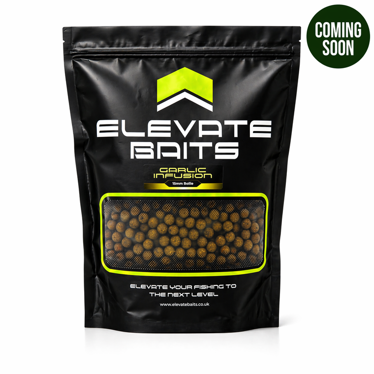 Elevate Baits Garlic Infusion Boilies 5kg - Hooked Tackle