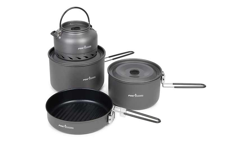 Fox Cookware 3 piece Cook Set - Hooked Tackle