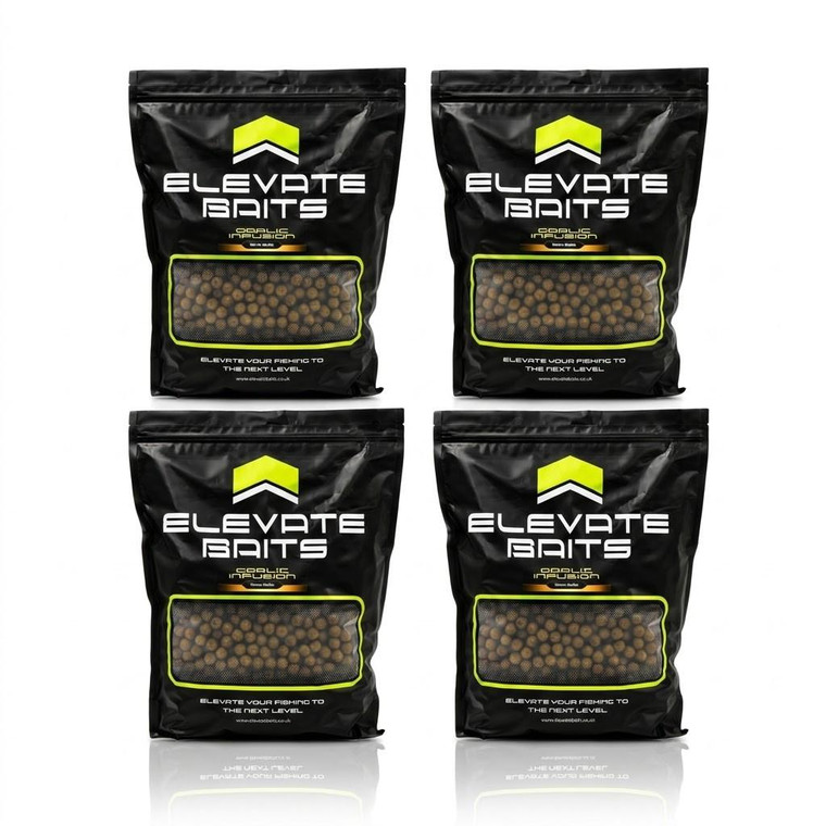  Elevate Baits Garlic Infusion Boilies 15mm 20kg Bulk Box 
