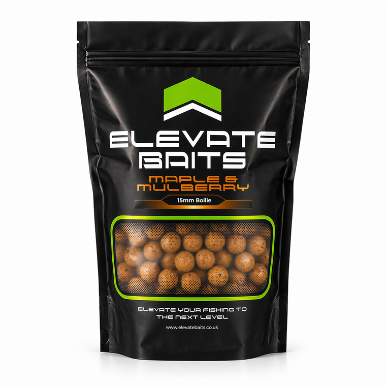 Elevate Baits Maple and Mulberry Boilies 5kg - Hooked Tackle