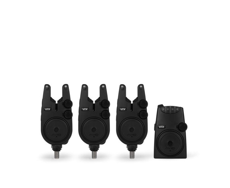  Avid Carp VTX 3+1 Bite Alarm Set 