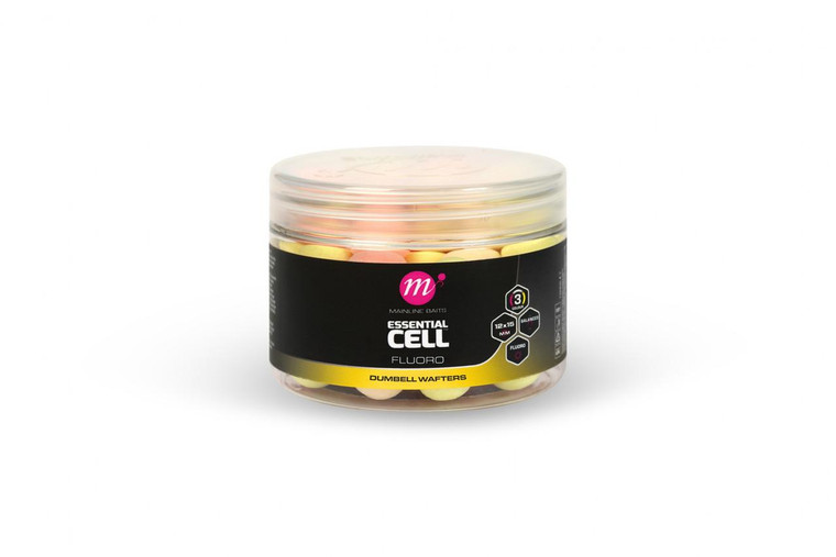 Mainline Baits Mainline Essential Cell Fluoro Dumbell Wafters - PYW Mixed 