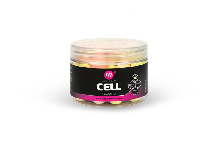 Mainline Baits Mainline Cell Fluoro Dumbell Wafters - PYW Mixed 