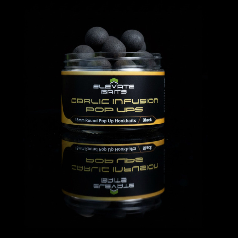 Elevate Baits Garlic Infusion 15mm Pop-ups - Hooked Tackle