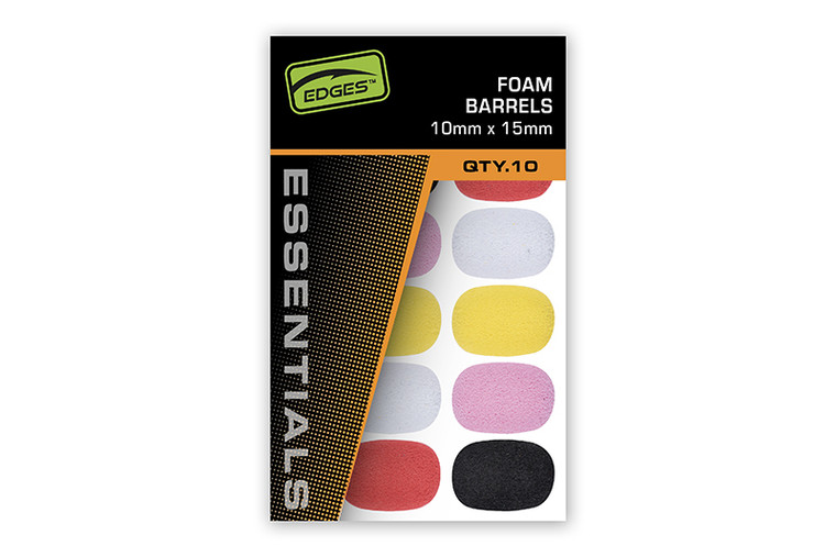 Fox Edges 10x15 mm Foam Barrels - Mixed Colour - Hooked Tackle