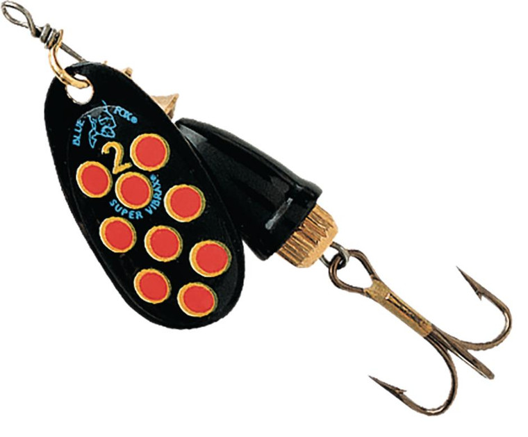  Rapala Blue Fox Vibrax Hot Pepper Black, Yellow & Red 4g 