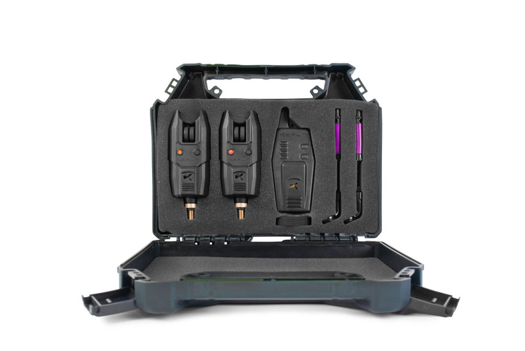 Korum KBI-R Bite 2 Rod Alarm Presentation Set K0360032 Hooked Tackle
