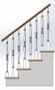 K1201 Wood Balusters - Square Bottom Pin Top
