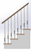 K1103 Wood Balusters - Round Bottom Pin Top