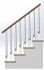 K1213 Wood Balusters - Square Bottom Pin Top