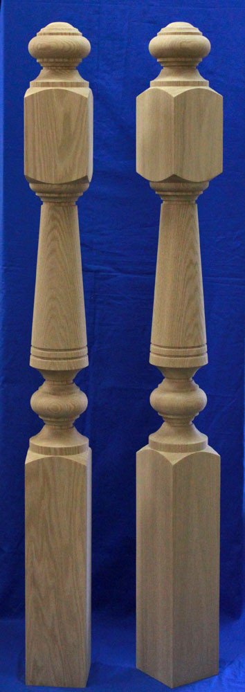 Large Stair Wood Newel Post 51/4" Shop Online Made in USA