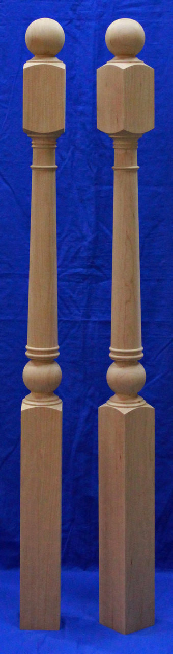 Turned Newel Posts Stair Newel Posts Shop Online Kinzel Wood Products