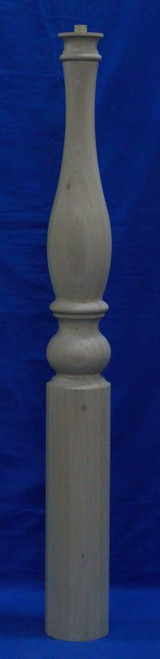 5-1/4 inch Large Newel Post Round Bottom OTP-K16 Newel Posts-Large Newel Posts-Oversized Newel Posts-Unique Newel Posts