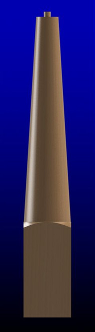 7 inch Round Newel Post Square Bottom