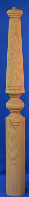 Large Turned Newel Post Round Bottom