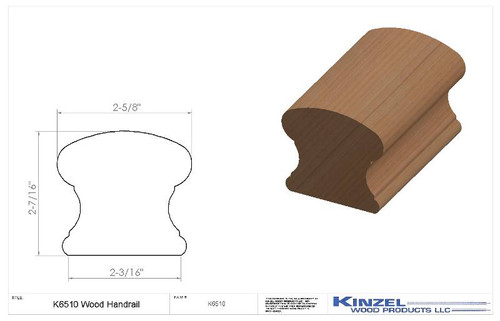 K6510 Wood Handrail