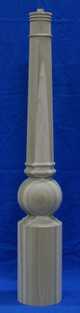 7 inch Large Newel Post Round Bottom