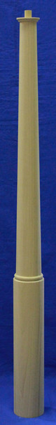 3-1/2 inch Newel Post Round Bottom Paint Grade