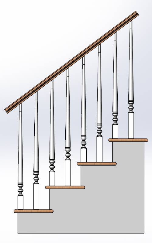 K03 Series Wood Balusters - Proudly Made in USA