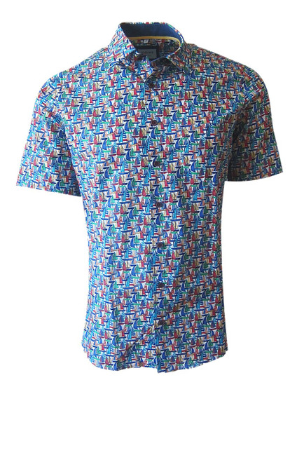 Short sleeve 100 cotton sailboat print.
We love this shirt worn open over a tee shirt with your favorite bottoms.
Staycay or vacay you will enjoy the style and look.
Runs true to size