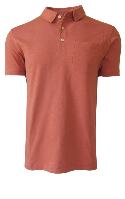 Relaxed and comfortable is our short sleeve organic slub cotton Polo.
A handsome shade of copper to pair with Khaki, shorts, chinos and denim.
1 Breast Pocket
100% Organic cotton
Hand or Machine wash cold and lay flat to dry (No bleach please)