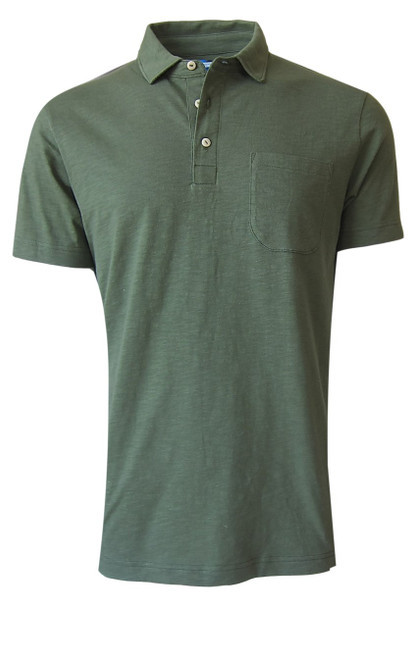 Relaxed and comfortable is our short sleeve organic slub cotton Polo.
A color trend of sage green to pair with Khaki, shorts, chinos and denim.
1 Breast Pocket
100% Organic cotton
Hand or Machine wash cold and lay flat to dry (No bleach please)
