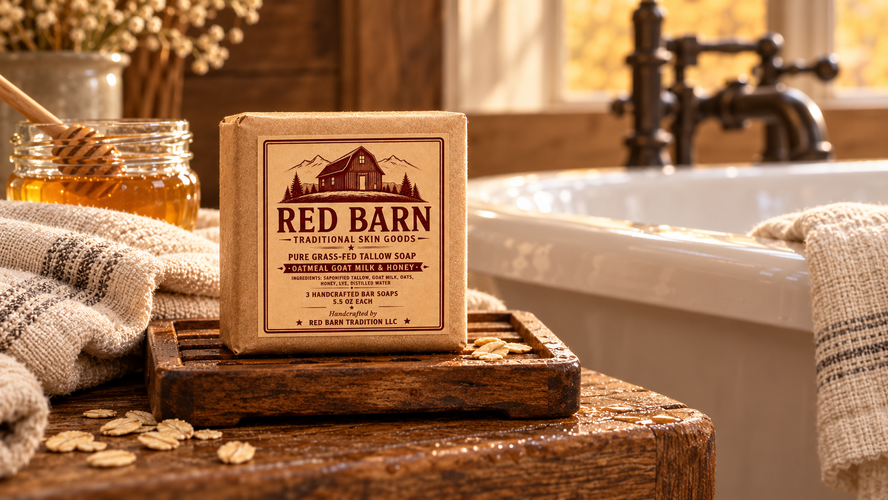 Oatmeal Goat Milk & Honey Tallow Soap: A Cozy Farmhouse Favorite