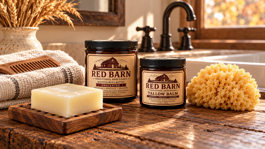 Build a Simple Head-to-Toe Fall Routine With Red Barn Tallow Products