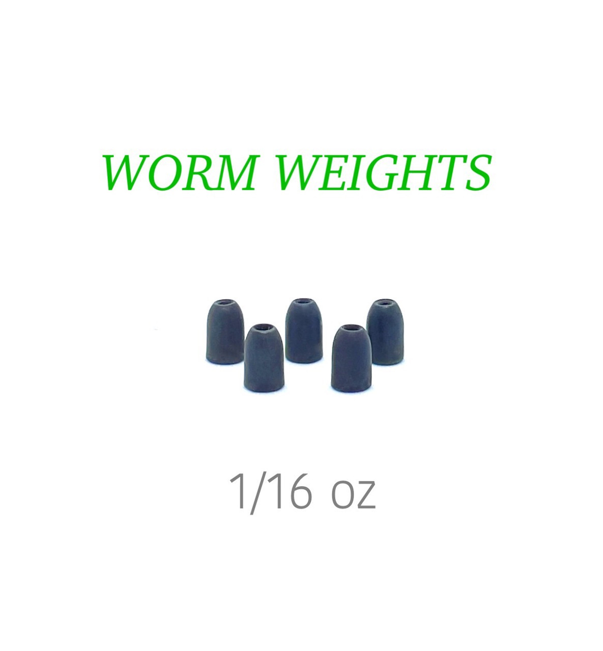 Fitzgerald Fishing Tungsten Worm Weights 1/16 oz