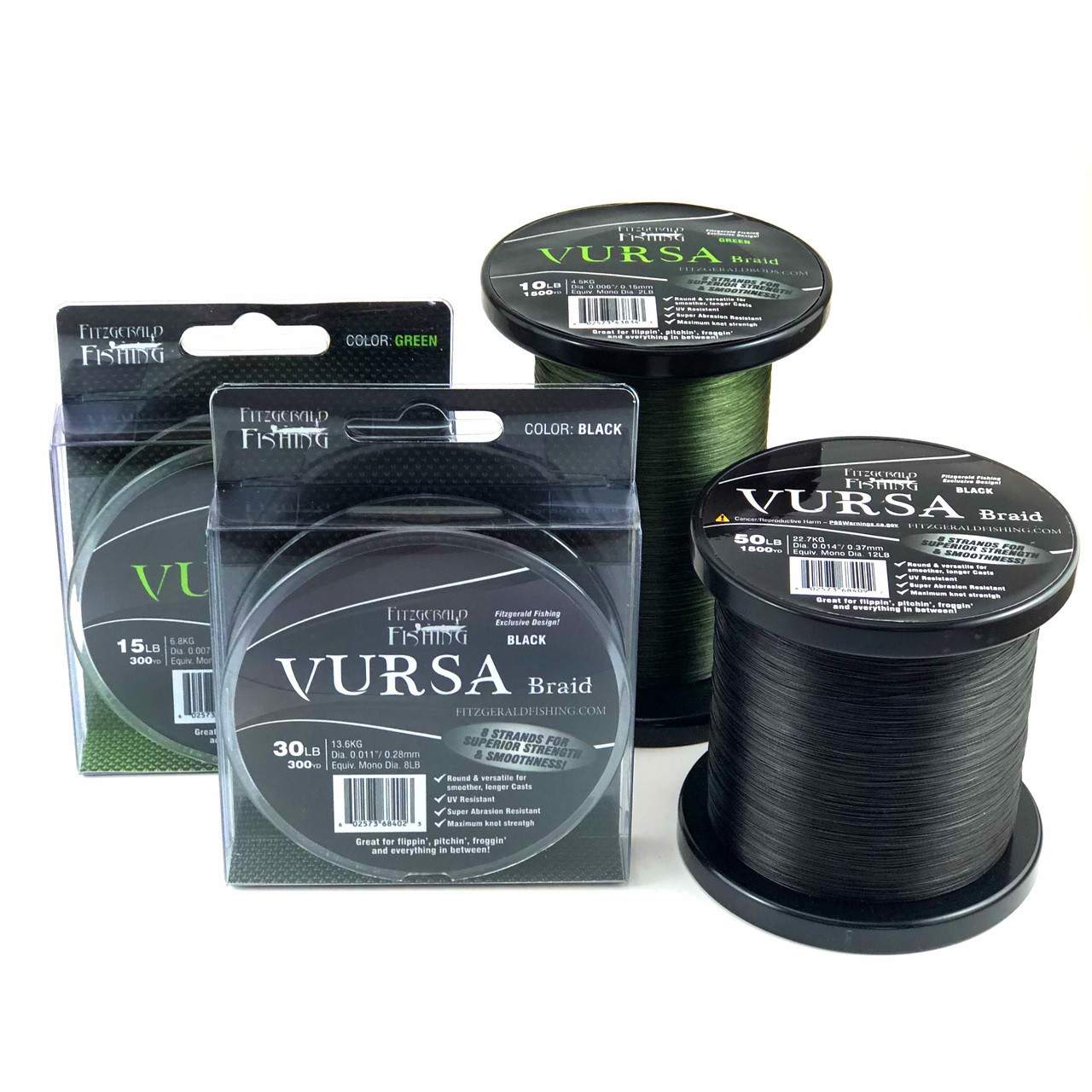 black braided fishing line