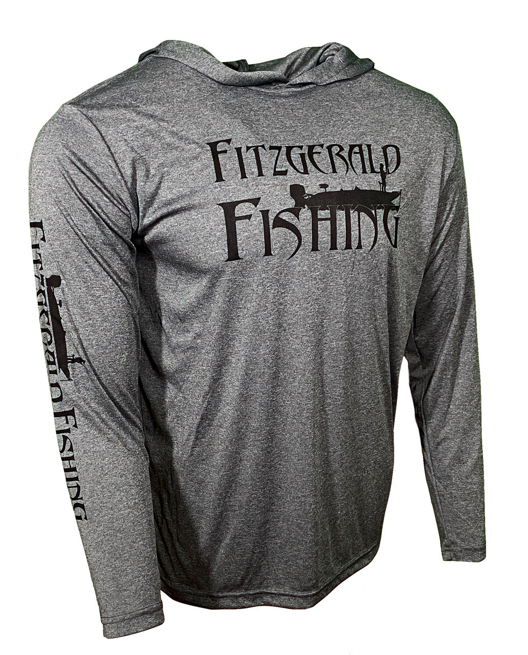 FF-Performance Shirt W/Hoodie Heather Black 