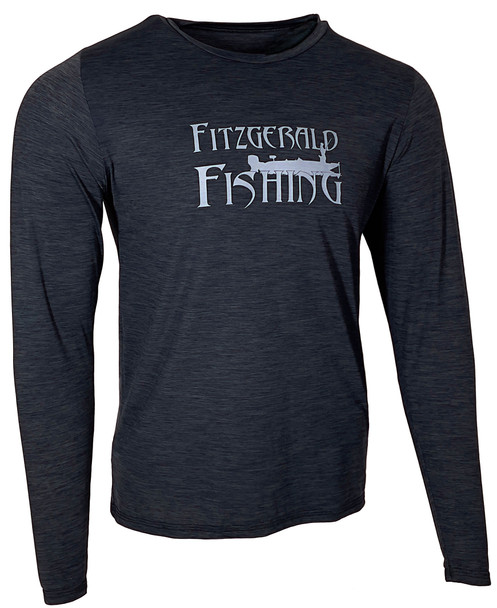 Fitzgerald Fishing Performance Sun Shirt Black