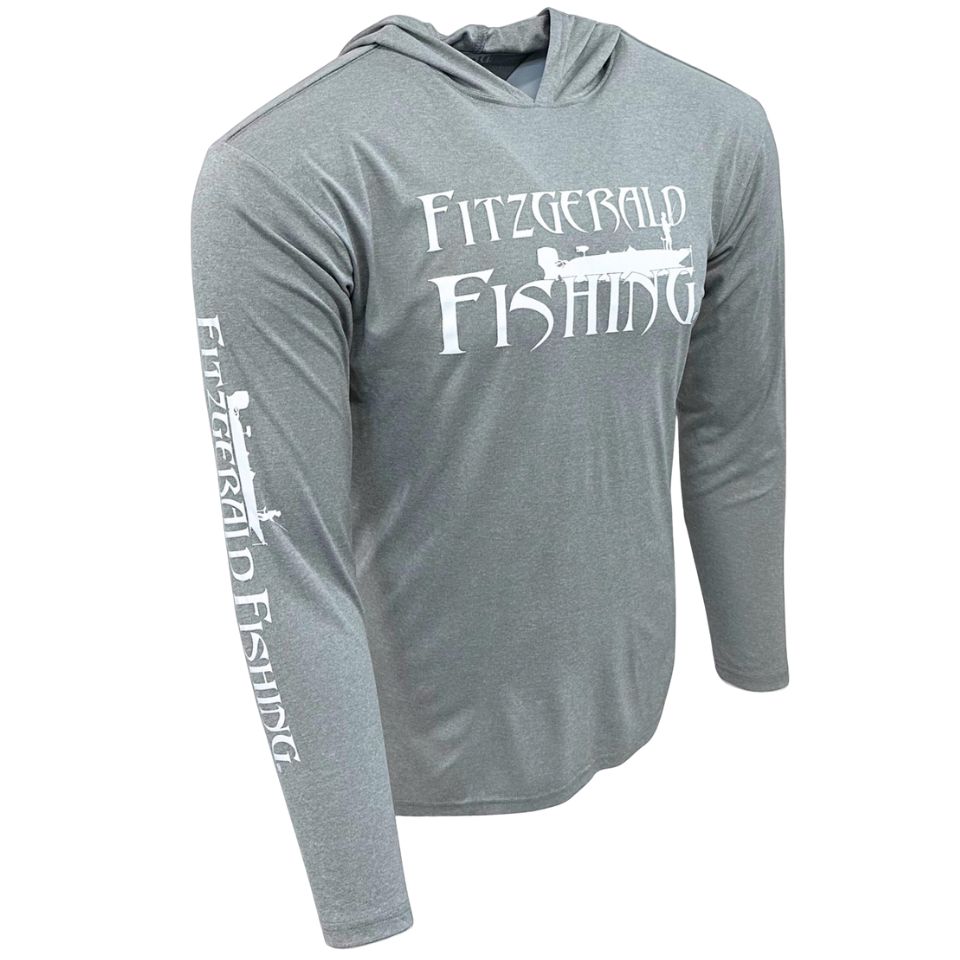 FF-Performance Shirt W/Hoodie Heather/Grey/White FF-Performance Shirt W/Hoodie Heather/Grey/White