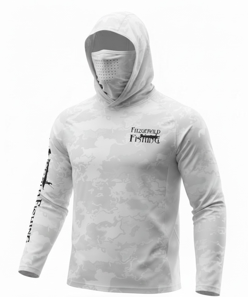 Camo Hooded Mask Performance Shirts