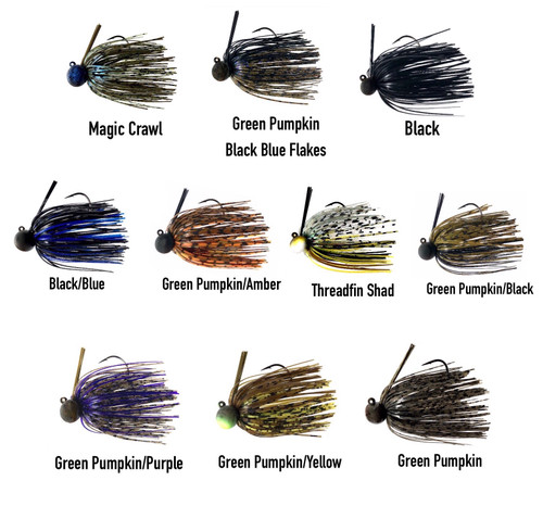 Fitzgerald Fishing Bryan Thrift Tungsten Micro Jig Green Pumpkin