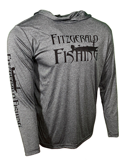 FF-Performance Shirt W/Hoodie Heather Black 