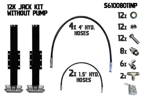 12k Dual Hydraulic Jack Kit without Pump