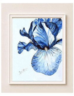 February  Iris Birth Flower Print – Precious Treat
