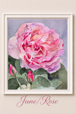 June Rose Birth Flower Print – Princess Charlene Rose