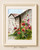 June Hollyhock Watercolor Print – Enchanted Hideaway