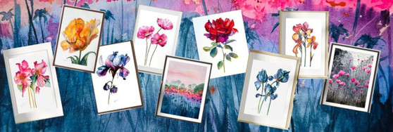 Emotions of Flowers  Set of 9 Low Price Print Offer